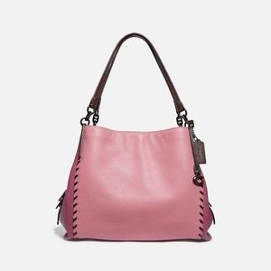 Coach Dalton 31 Whipstitch Colorblock Bag Purse Tote